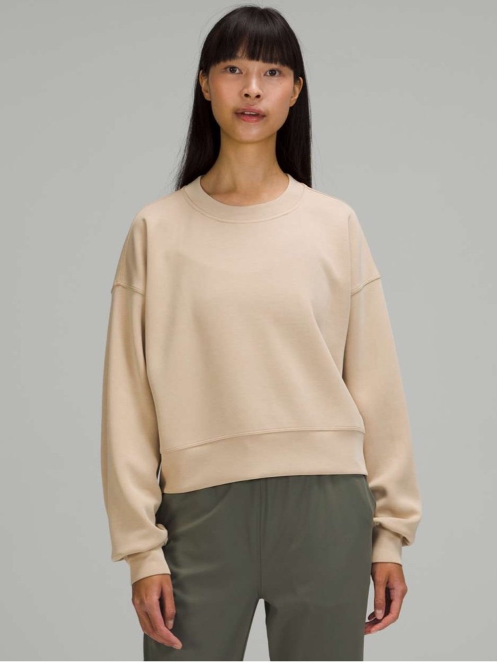 Lululemon Softstreme Perfectly Oversized Cropped Crew Trench 4